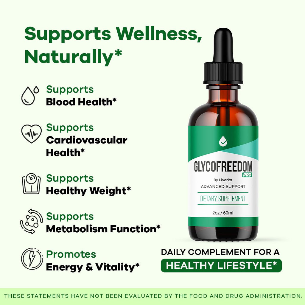 (3 Pack) GlycoFreedom Drops, GlycoFreedom, GlycoFreedom Liquid Drop, Advanced Formula GlcoFreedom, 2oz, 60ml, 3 Months Supply.