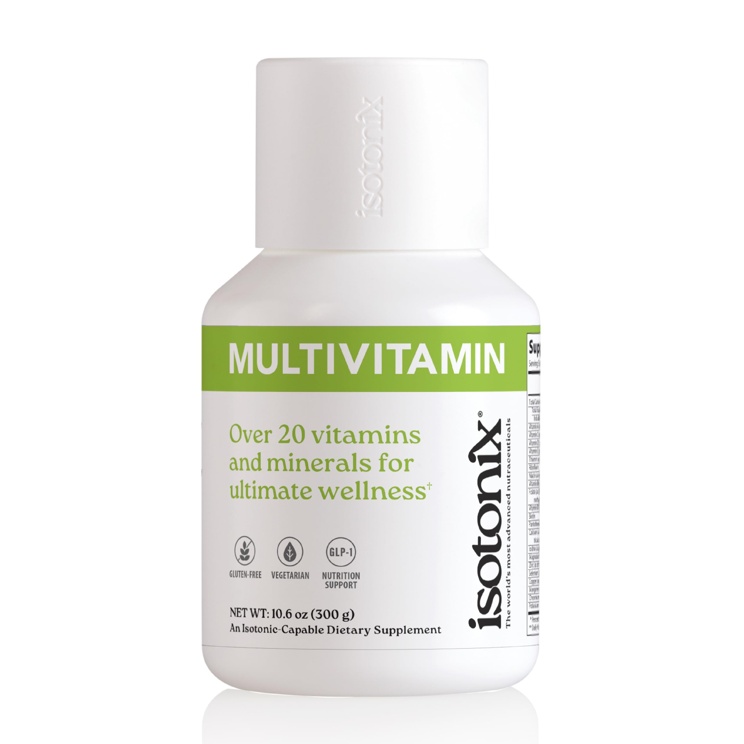 Isotonix Multivitamin Powder Without Iron – Methylated B Vitamins, Antioxidant & Mineral Support – Fast-Mix Isotonic Delivery – Vegetarian, Gluten-Free, Non-GMO – Natural Fruit Flavor – 90 Servings