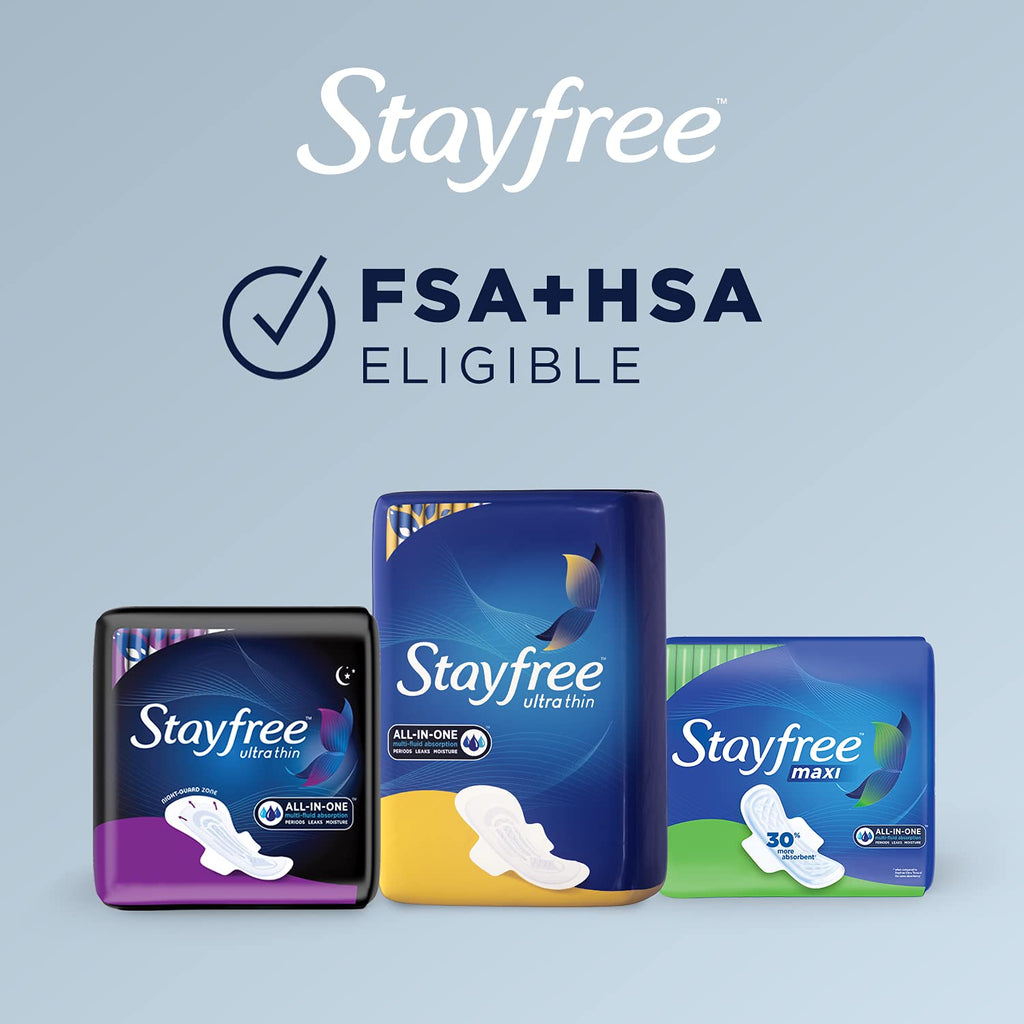 Stayfree Maxi Pads, Deodorant, 66 Count