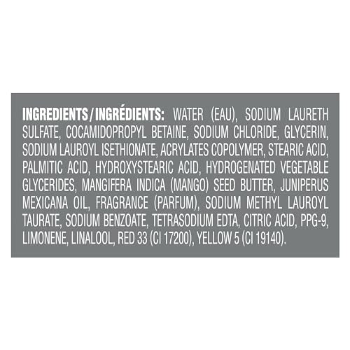 DOVE MEN + CARE Body and Face Wash Rejuvenating Mango + Cedarwood 3 Pack for Men, with 24-Hour Nourishing Micromoisture Technology, 30 oz