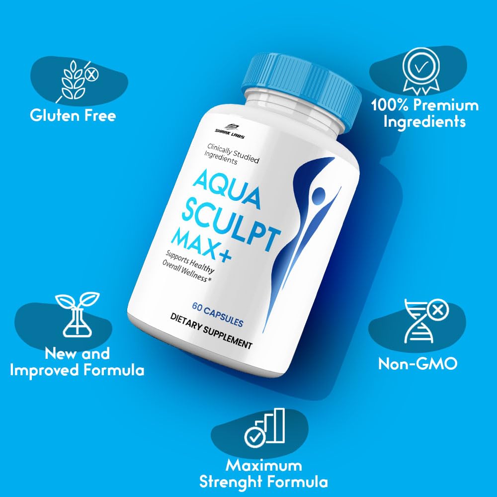(1 Pack) Aqua Max+ Advanced Formula Supplement, AquSculpt Max Capsules Maximum Strength Support Pills