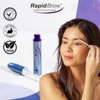 rapidBrow Eyebrow Enhancing Serum 3 mL - Hydrating Hair Serum for Visibly Thicker-Looking Brows with Hexatein 2 Complex