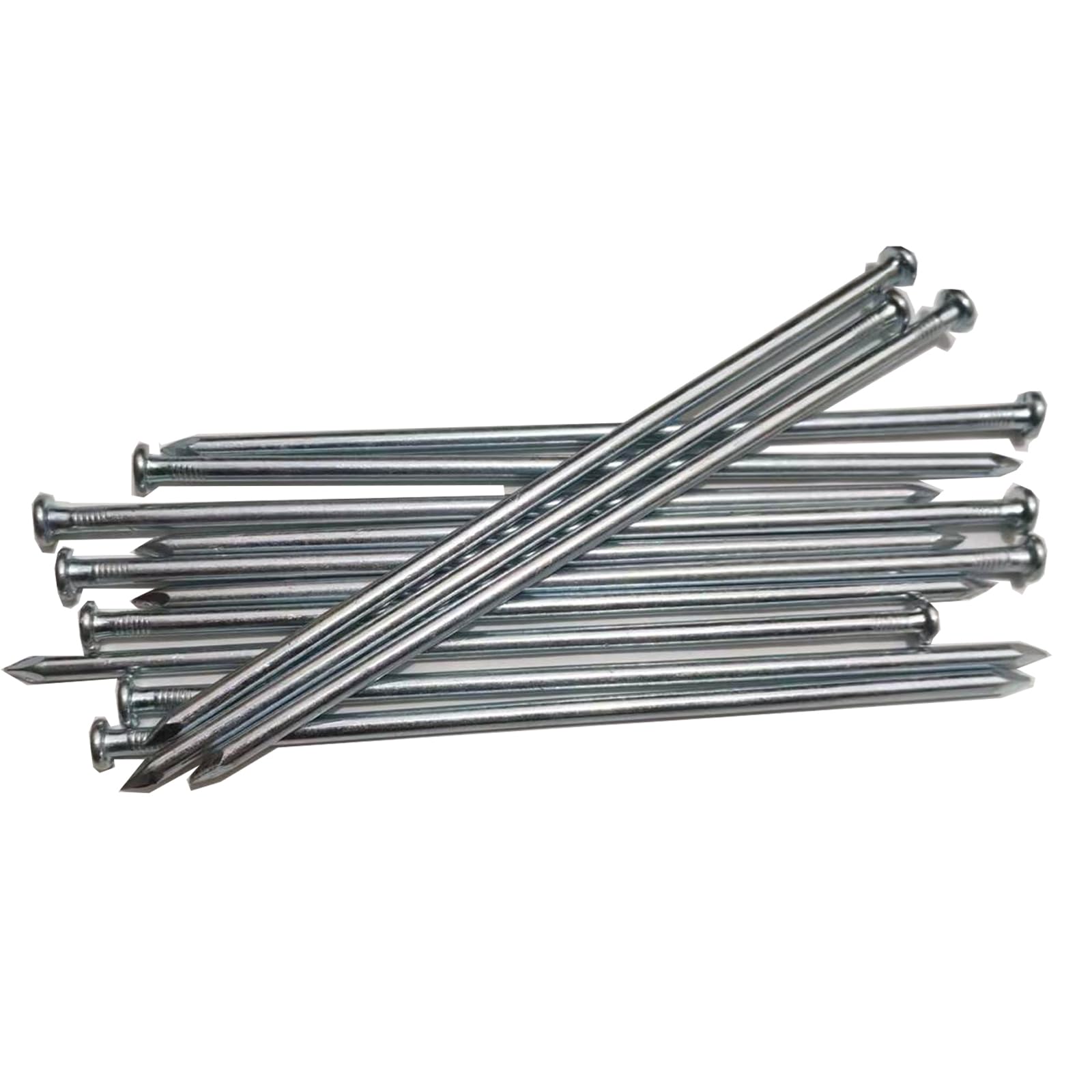 Metal Stakes, 10 Inch 35Pcs Silver Galvanized Landscape Spikes,Garden Nails