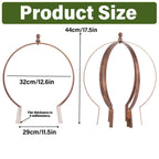 Garden Trellis Obelisk - 12.6x17.5 Bronze Metal Support for Climbing Plants