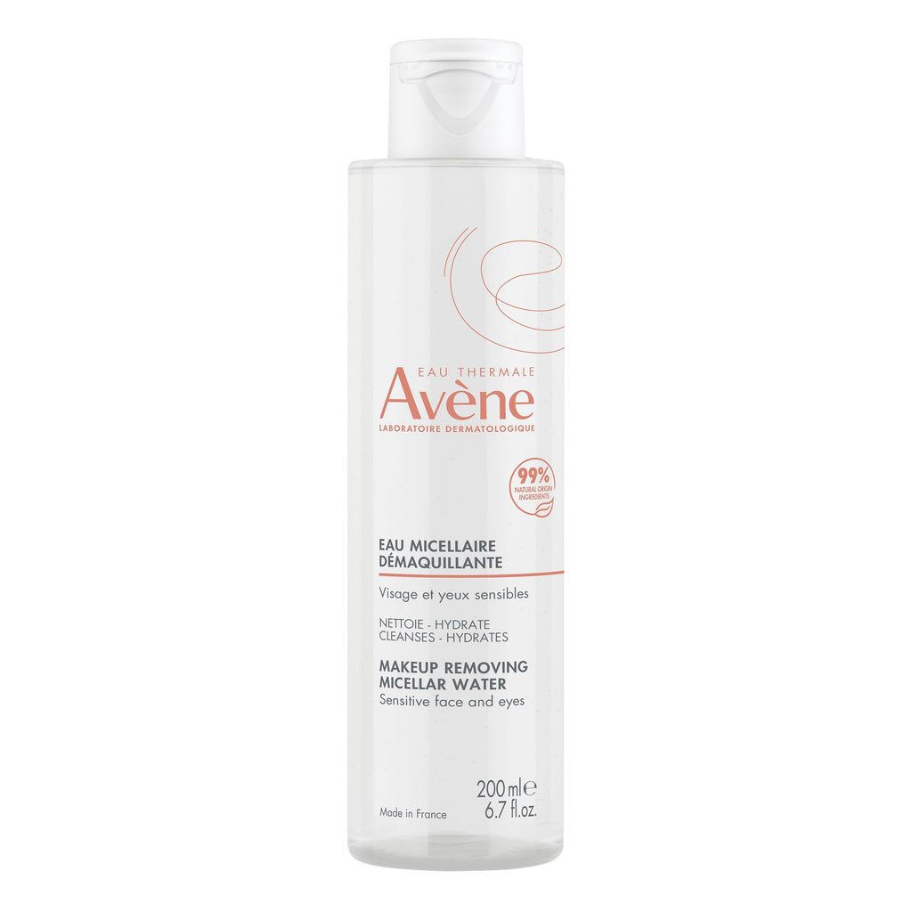 Avène Micellar Lotion Cleansing Water - Soap-Free 3-in-1 Cleanser, Toner, Make-up Remover - All Skin Types - Non-Comedogenic - 6.7 Fl Oz