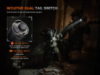 Fenix TK21R Tactical Flashlight, 3600 Lumens High Lumen USB-C Rechargeable Fast Charging Compact Waterproof Single Hand Operation with Lumentac Organizer