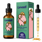 LEVADI Parasite Cleanse for Children Support Formula – Black Walnut, Wormwood & Red Clover Complex – Gentle Liquid Drops Kids Digestive & Gut Wellness Support Supplement – Raspberry Flavor
