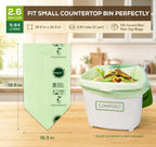 (Include 10 Bonus Bags) ANECO 100% Compostable Waste Bags 2.6 Gallon