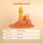 OVERTURE Rock PLA Filament 1.75mm, Marble PLA 3D Printer Filament 1kg Spool (2.2lbs), Dimensional Accuracy +/- 0.02 mm, Fit Most FDM Printer (Desert Bluff)