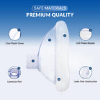 Primacare RS-6847 CPR Rescue Masks, Pack of 10 – FDA Approved CPR Masks with One-Way Valves for Emergency Response, First Aid Kits, CPR Training & Rescue Breathing – Universal Adult Size