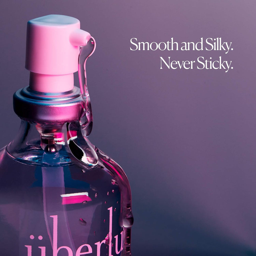 Überlube Luxury Lubricant | Latex-Safe Natural Silicone Lube with Vitamin E | Unscented, Flavorless, Zero Residue, Works Underwater - 112ml