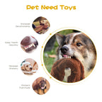 Dog Squeaky Chew Toys No Stuffing Soft Plush for Small Medium Large Breed