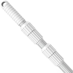 YEECHUN Professional Thicken 12 Foot Swimming Pool Pole Telescopic Aluminum Fits Pool Net Skimmer Rake Vacuum Head Brush Cleaning Equipment Heavy Duty,for Skimmer Nets, Vacuum Heads and Brushes