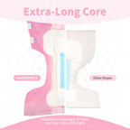 SUNKISS Masterpiece Adult Diapers with Tabs, Unisex Disposable Incontinence Briefs for Women and Men, Odor Control, Pink, Large/XLarge, Previously Large,10 Count