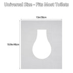 MA CHÉRIE Disposable Toilet Seat Covers, 60 Sheets (6 Packs x 10), Extra Large, Flushable, Travel & Family Friendly