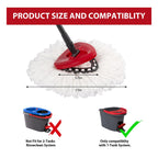 8-Pack Mop Replacement Heads for Ocedar Mop Replace Head EasyWrin Spin Mop Heads Replacements, Easy Cleaning Mop Head Replacement