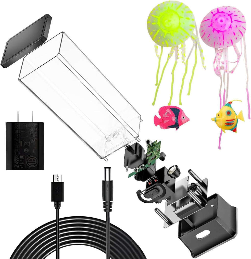 CALOVER Gifts for Kids Men Women Friends Family Cool Jellyfish Lamp Night Light for Girls Boys Kids Home Office Bedroom Decor for Christmas Holiday Birthday Party