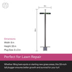Yard Butler Sod Plugger, No-Bend Lawn Repair for Grass Plugs