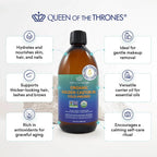 QUEEN OF THE THRONES Organic Golden Castor Oil, 16.9 oz, 500 ml