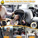DoHonest Baby Car Camera HD 1080P - Rear-Facing Car Baby Monitor with Night Vision, Adjustable View Angle, Easy Setup, Anti-Glare Display, Safety for Kids & Infants