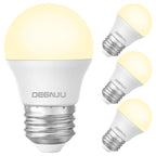 DEGNJU LED Refrigerator Light Bulb, 40W Equivalent, 120V, Fridge Light Bulb 2700K Soft White, A15 Appliance Bulb 5.5W for Freezer, 650LM, E26 Standard Base, 120V, Non-Dimmable, 4 Pack