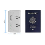 ALLWEI International Travel Adapter 220V to 110V Power Voltage Converter for Hair Straightener/Curling Iron, Universal Power Plug Adapter UK, US, AU, EU, IT, India (White)