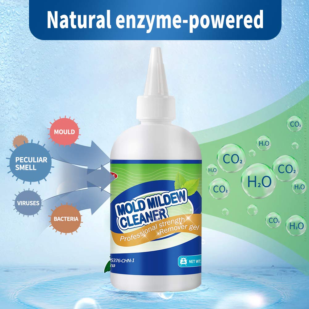GELIVABLE Mold Remover Gel - Effective Mold Cleaner for Household Shower, Kitchen Sinks, Walls, Tiles, Grout, Bathrooms, Washing Machine and Refrigerator Strips - 15 Fl.Oz