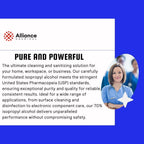 Alliance Chemical Isopropyl Alcohol 70% USP - 4 x 1 Quart Spray Bottles - First Aid Antiseptic Rubbing Alcohol for Skin Preparation