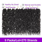 ZRQ 12 Inch New Micro Locs Crochet Braids Synthetic Curl Croceht Sisters Locs Natural Black Microlocs Braids Pre-looped Micro Faux Locs Extensions 12'',1B