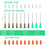 10ml Glue Applicator Syringe with Blunt Tip Needle for Liquid Oil Ink Wood