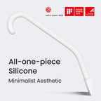 dancemoon JustHang Shower Squeegee with Built-in Hook, 10-Inch White