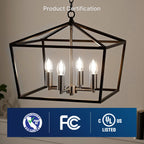 FLSNT B11 E26 LED Chandelier Light Bulbs, 60W Equivalent, 5000K Daylight Dimmable LED Candelabra Bulbs, 550LM, 48Pack UL,CA65 Listed.
