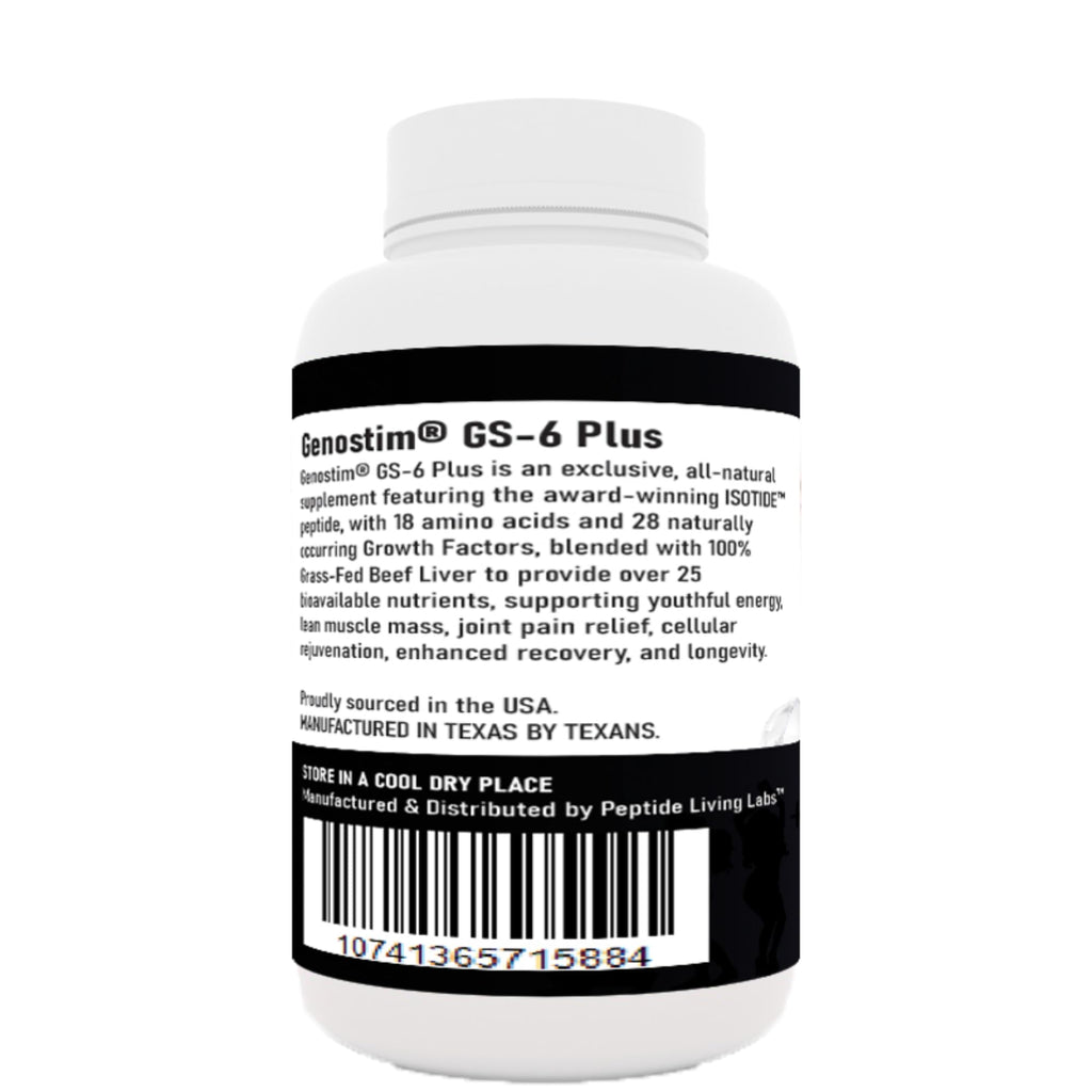 Genostim GS-6, Peptide Fueling: Unlock Anti-Aging Power & Accelerated Healing for Men and Women