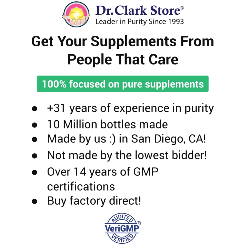 Dr Clark Green Black Walnut Blend - Freeze Dried Hull Dietary Supplement, Extra Strength Formula from All Natural Walnuts, Supports Healthy Intestinal Environment, 360mg, 50 Gelatin Capsules