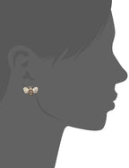 Betsey Johnson Bee Stud Earrings Yellow One Size