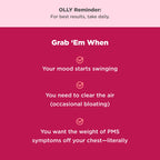 OLLY Period Hero Gummies, PMS Support Supplement,* Chasteberry, Vitamin B6, Calcium, Cran-Raspberry Flavor, 30 Day Supply - 60 Count