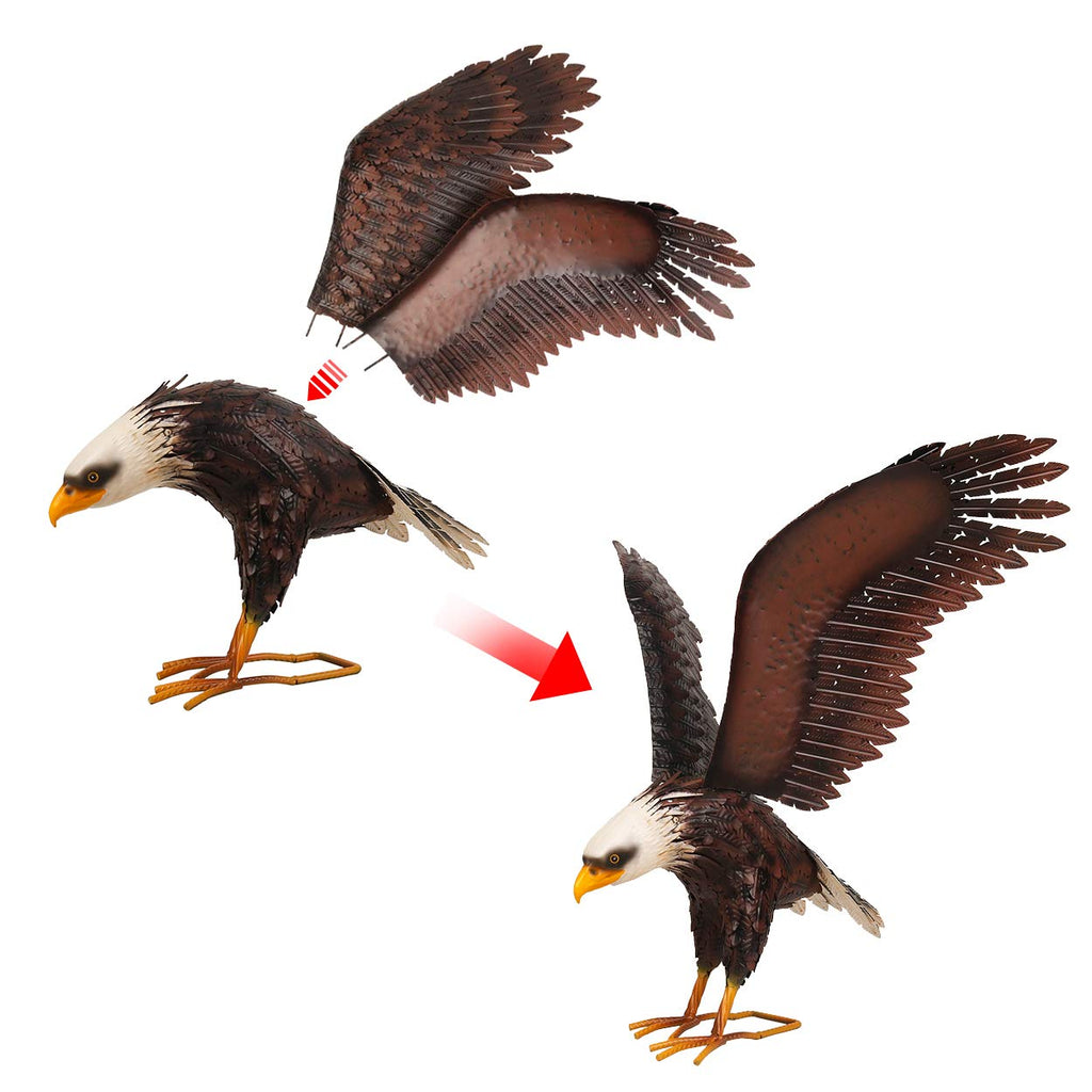 Kircust Bald Eagle Garden Sculpture & Statue, 40.6-Inch Wide