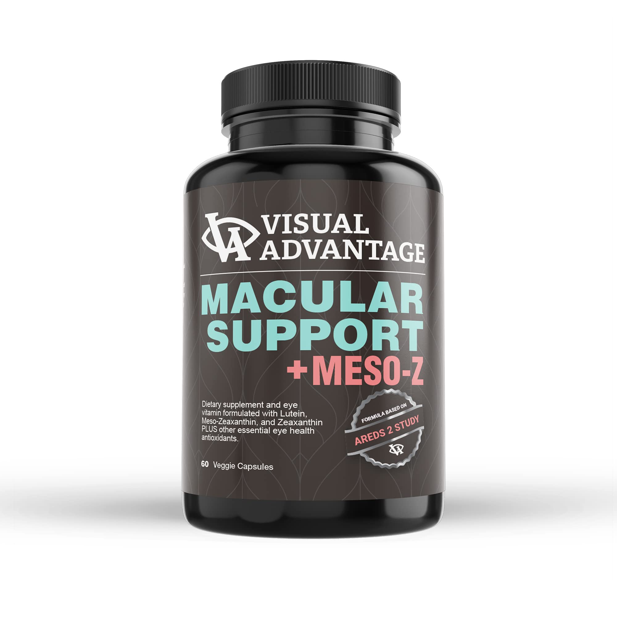Visual Advantage® Macular Support + Meso-Z – Blue Light Eye Vitamin with Triple Antioxidants for Advanced Protection Against Digital Screens (60-Count)