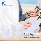 Nabob Wipers White Terry Rags 2lb Bulk Towel Rag Multipurpose 12x12 Inches 100% Cotton Ring Spun Cleaning Solution for Body Shops, Garages, Restaurants, Home, Bars (24 Pack)