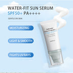 Centella Sunscreen SPF 50,Face Sun Screen Long-Lasting Protection,Madagascar Sunscreen, NO White Cast-Dry Oily Skincare,Moisturizing Non-ticky Centella Water-Fit Sun Serum for All Skin (2 PCS Blue)