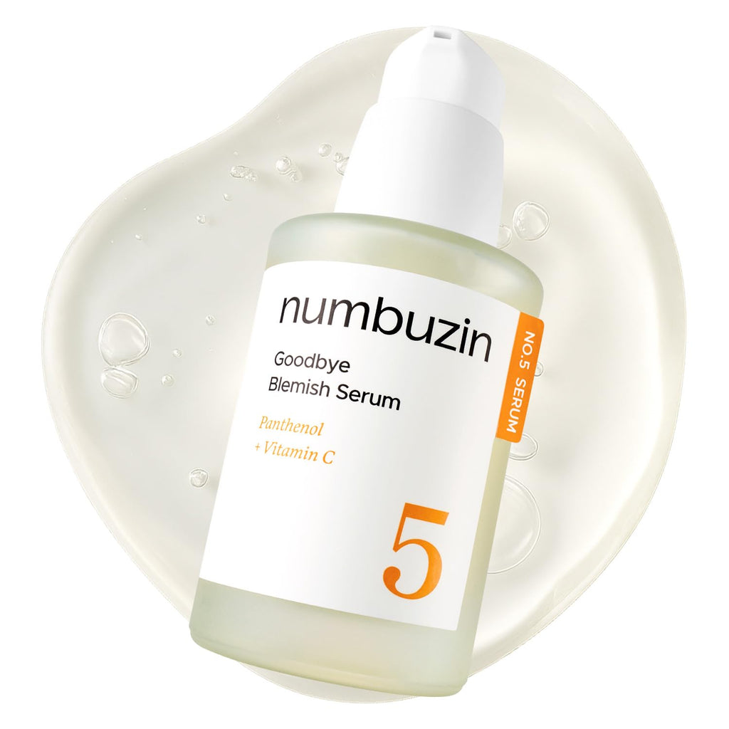numbuzin No.5 Serum | Goodbye Blemish Serum | for Acne Scars with Vitamin C, Niacinamide, Antioxidant | Lightweight Gel, Korean Skincare for Face | 1.69 fl. oz.