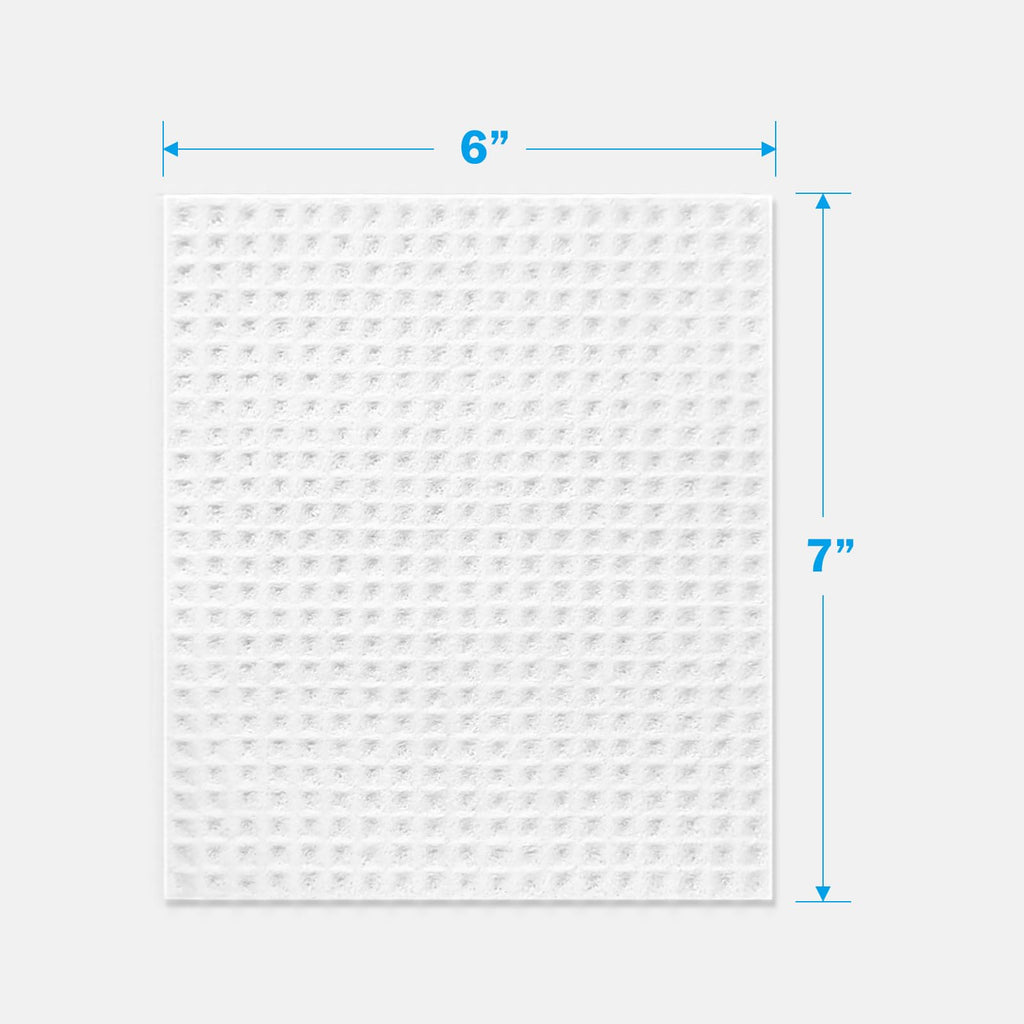 HOMEXCEL Swedish Dishcloths for Kitchen, 50 Pack Reusable Sponge Dish Cloth for Kitchen and Cleaning Counters, Super Absorbent Paper Towels (Blue/White/Grey)