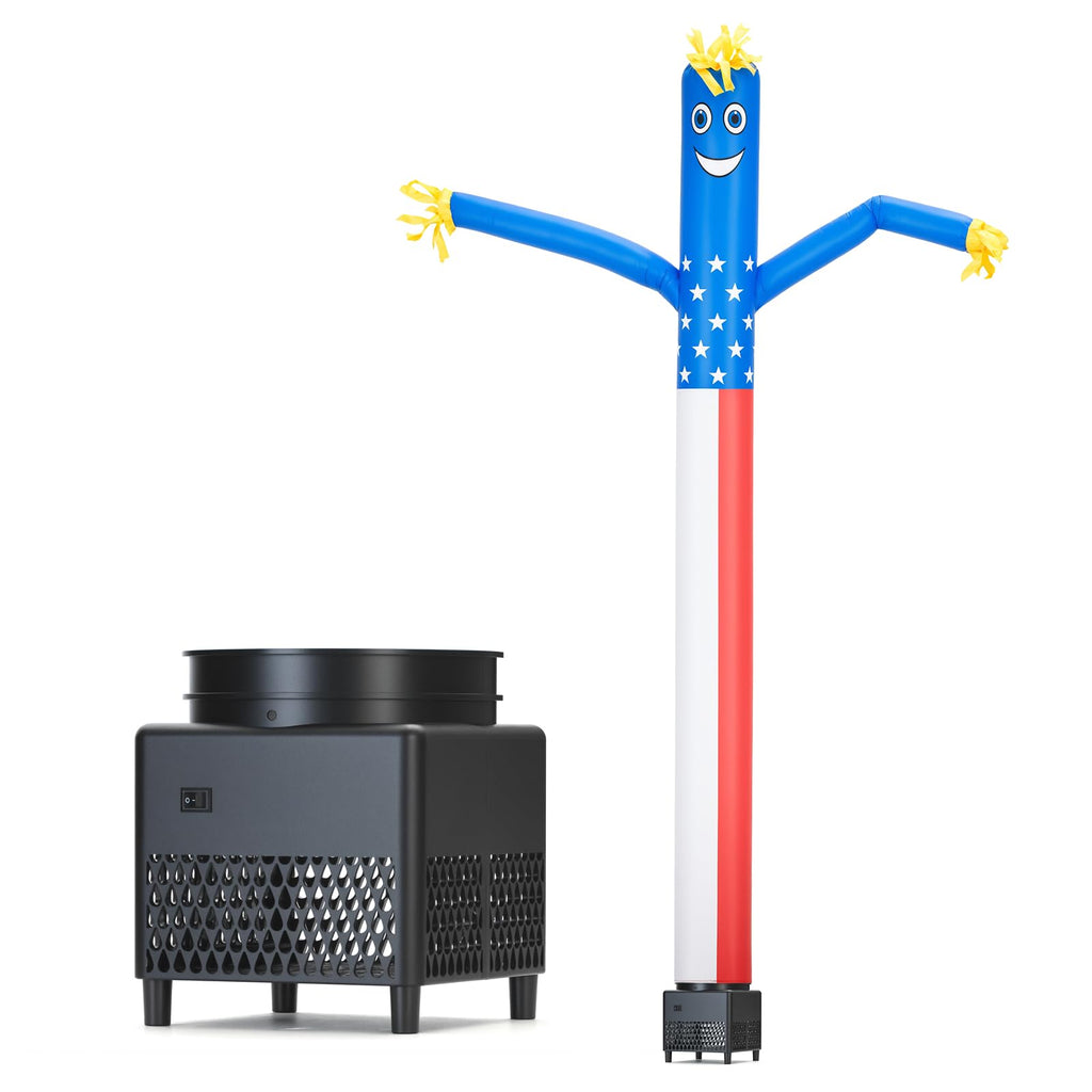 Mkevi 6ft Sky Air Puppet Dancer Inflatable Waving Tube Man with Blower - Wacky Waving Wind Flying Dancing Tube Guy for Business Promotion Stand Out Advertising