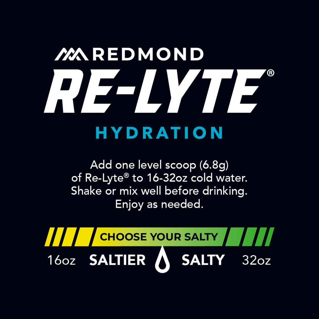 REDMOND Re-Lyte Sugar Free Electrolyte Powder Drink Mix (Lemon Lime)