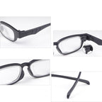 AOMAZE Adjustable Glasses Dial Vision Adjustable Focus Reading Glasses Anti Blue Light Eyeglasses for Men Women