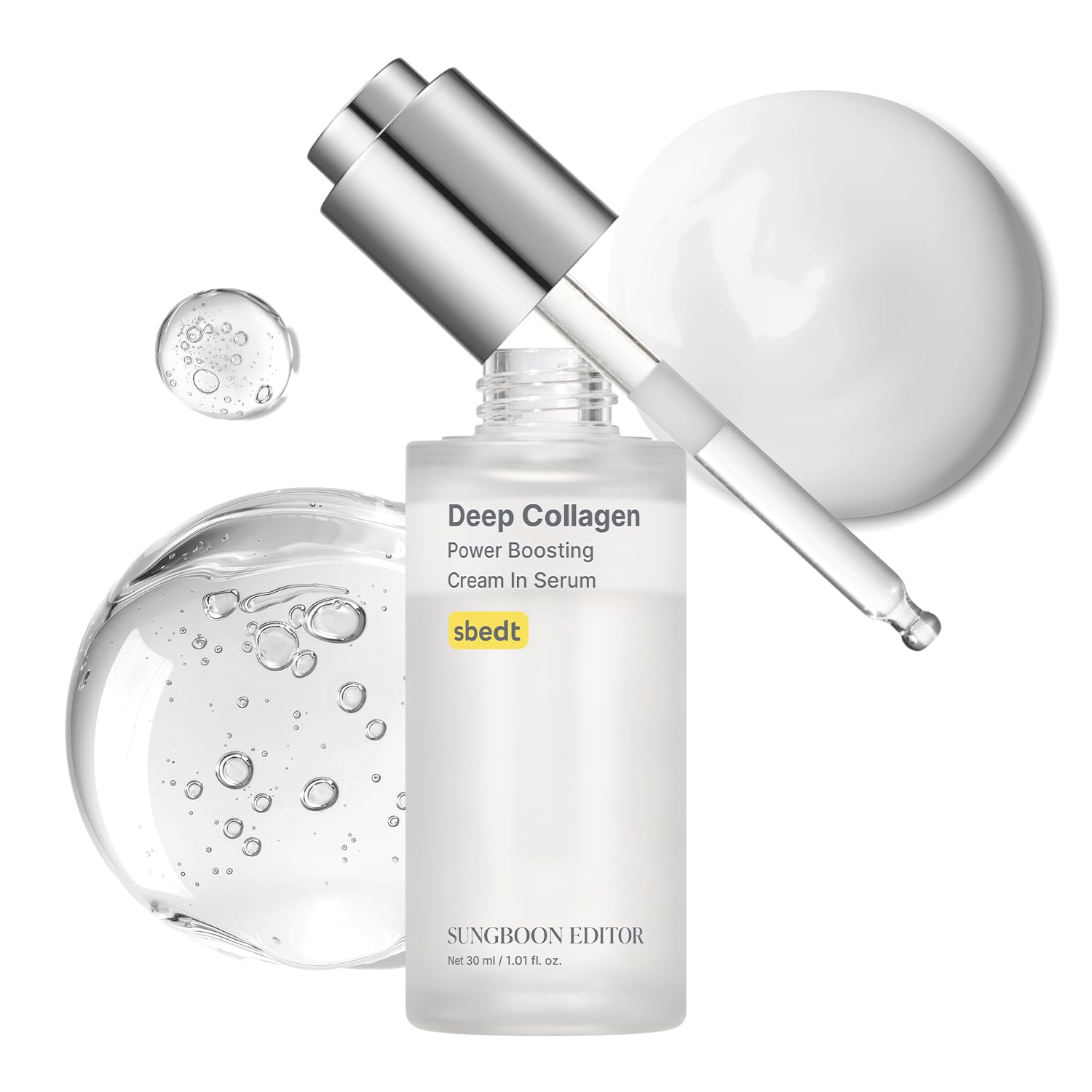 SUNGBOON EDITOR Deep Collagen Serum | Volufiline + Collagen + Niacinamide | Hydrating & Smoothing Care | Korean Skincare, 1.01 fl oz | Valentines Day Gifts for Woman