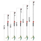 GARTOL Pruner for Garden, Cut Upto 1 Inch & Hold Telescopic Pole Pruner, Fruit Picker with Rotating Blade Head, Lightweight Aluminum Extendable Handle for Tree Branch Cutter, 6.23-10.5 FT, Silver