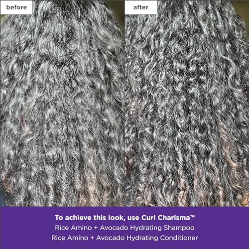 Briogeo Curl Charisma Rice Amino + Avocado Hydrating Shampoo, Define and Moisturize Wavy, Curly, and Coily Hair,Sulfate-free, Anti-Frizz, Hydrating Cleanse, Vegan, Cruelty-Free