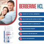 Clinical Effects Berberine HCL - Pure Berberine 1200mg - Liver Support - Vegan Supplement - 3 Pack - Made in the USA