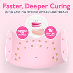 SUNUV UV LED Nail Lamp, UV Light for Gel Nail Polish Dryer SUN9C Pink